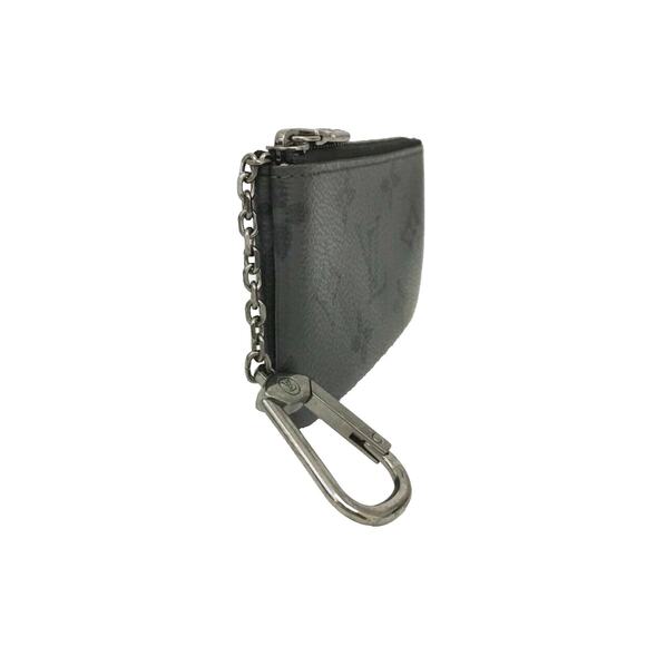 Authentic Louis Vuitton Monogram Eclipse Reverse Pochette Cles Wallet Coin Pouch - Picture 2 of 8
